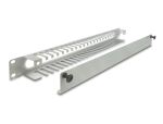 DELOCK 19" 1 HE Kabelmanagement Rangierpanel mit Öffnung gra