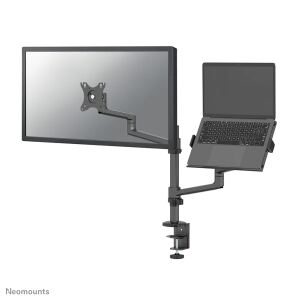 Neomounts DS20-425BL2 Monitorarm mit Laptop-Halterung 17-27" - platzsparend