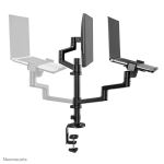 Neomounts DS20-425BL2 Monitorarm mit Laptop-Halterung 17-27" - platzsparend