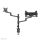 Neomounts DS20-425BL2 Monitorarm mit Laptop-Halterung 17-27" - platzsparend