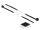 DELOCK Befestigungssockel 20 x 20 mm mit Kabelbinder