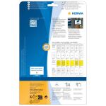 HERMA Etiketten A4 Outdoor Klebefolie 99,1x139 mm weiß extrem stark haftend Folie matt wetterfest 40 St.