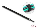 DELOCK Klett-Kabelbinder L 300 x B 12 mm schwarz 10...