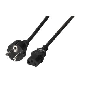 EFB Elektronik EK508SW.2 Stromkabel Schwarz 2 m CEE7/7 C13-Koppler