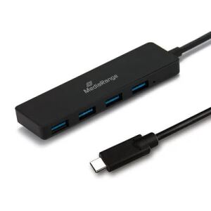 MediaRange MRCS508 Schnittstellen-Hub USB 3.2 Gen 1 (3.1 Gen 1) Type-C 5000 Mbit/s Schwarz