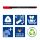 Staedtler 334 C10 Fineliner Sehr fein Schwarz, Blau, Braun, Grün, Hellblau, Hellgrün, Orange, Pink, Rot, Gelb 10 Stück(e)