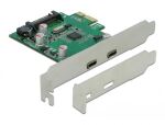 DeLOCK PCI Express x1 Karte zu 2 x extern SuperSpeed USB (USB 3.2 Gen 1) USB Type-C™ Buchse