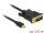 DELOCK Kabel mini DP 1.1 -> DVI (24+1) St/St 0.5m schwarz