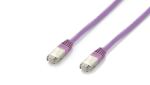 Equip Cat.6A PlatinumS/FTP Patchkabel, 1.0m, Violett