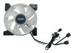 Azza HURRICANE II Computergehäuse Luftkühlung 12 cm Schwarz, Weiß