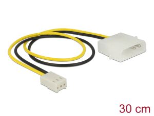 DELOCK Stromkabel Molex 2pin -> 3pin St/Bu 0,30m