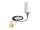 DeLOCK WLAN 802.11 ac/a/h/b/g/n Antenne SMA Stecker 1,4 - 3,0 dBi omnidirektional mit Anschlusskabel ULA100 1 m weiß outdoor