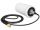 DeLOCK WLAN 802.11 ac/a/h/b/g/n Antenne SMA Stecker 1,4 - 3,0 dBi omnidirektional mit Anschlusskabel ULA100 1 m weiß outdoor