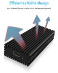 ICY BOX IB-1816M-C31, Type-C® USB 3.2 Gen 2 zu PCIe NVMe M.2 2230/2242/2260/2280 High-Performance SSD Enclosure