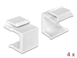 Keystone Delock Abdeckung 4 Stk weiß