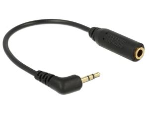 DeLOCK 0.175m 2.5mm/3.5mm Audio-Kabel 0,175 m Schwarz