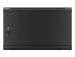 Lanberg WF01-6606-00B Rack 6U Wandmontiertes Regal Schwarz