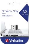 Verbatim Store n Stay NANO - USB-Stick 32 GB - Schwarz