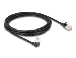 DELOCK RJ45 Netzwerkkabel Cat.6A S/FTP Slim 90°unten...