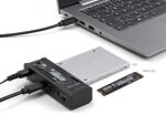 DeLOCK USB Type-C Konverter für 1 x M.2 NVMe SSD + 1 x SATA SSD / HDD mit Klon Funktion