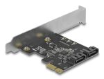 DELOCK 2Port SATA PCI Express Karte Low Profile Formfaktor