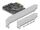 DELOCK 2Port SATA PCI Express Karte Low Profile Formfaktor