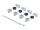DELOCK 19" Keystone Patchpanel 16 Port 1 HE schwarz