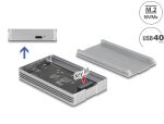DELOCK USB4 40 Gbps Gehäuse für 1xM.2 NVMe...