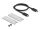 DELOCK USB4 40 Gbps Gehäuse für 1xM.2 NVMe SSD-werkzeugfrei