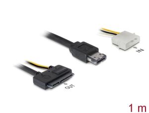 eSATA-Kabel Delock eSATAp -> SATA 22pin + 3,5" HDD 1.00m
