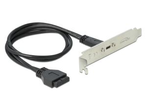 DELOCK USB 3.1 Gen 1 Slotblech mit 1 x USB Type-C Port