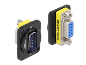 DELOCK D-Typ Modul DB9 Stecker zu DB9 Buchse
