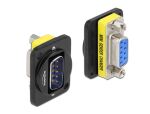 DELOCK D-Typ Modul DB9 Stecker zu DB9 Buchse