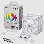 ASUS TUF GAMING TF120 ARGB WHITE EDITION 3IN1 Computergehäuse Luftkühlung 12 cm Weiß 3 Stück(e)
