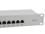 Equip 16-Port Cat.6 Ungeschirmtes Patch Panel, Hellgrau