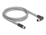 DELOCK M12 Kabel L-kodiert 5 Pin St re gew zu Bu ger PUR 1M