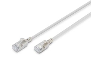 Digitus CAT 6A F-FTP Slim Patchkabel, 10 m, Grau