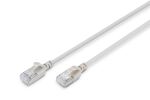 Digitus CAT 6A F-FTP Slim Patchkabel, 10 m, Grau