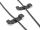 DELOCK Kabelhalter Clip selbstklebend Set 3 Stück schwarz