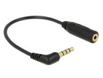 DeLOCK 0.175m 3.5mm/2.5mm Audio-Kabel 0,175 m Schwarz