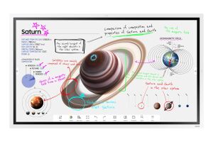 Samsung WM65B Interaktives Whiteboard 165,1 cm (65") 3840 x 2160 Pixel Touchscreen Grau, Weiß