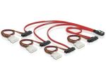 DeLOCK Cable mini SAS 36pin to 4x SAS 29pin SCSI-Kabel...