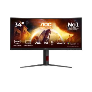AOC G4 CU34G4Z Computerbildschirm 86,4 cm (34") 3440 x 1440 Pixel Wide Quad HD LED Schwarz, Rot