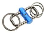 TROIKA KR22-09/BL Schlüsselring/Etui Blau