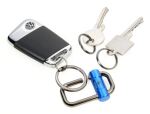 TROIKA KR22-09/BL Schlüsselring/Etui Blau