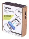 TROIKA KR22-09/BL Schlüsselring/Etui Blau