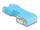 DeLOCK D-Sub 9 Stecker und Buchse zu M12 Stecker und Buchse 5 pin A-kodiert CAN Bus Verteiler 90° blau