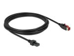 DeLOCK PoweredUSB Kabel Stecker 24 V zu 2 x 4 Pin Stecker 3 m für POS Drucker und Terminals