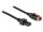 DeLOCK PoweredUSB Kabel Stecker 24 V zu 2 x 4 Pin Stecker 3 m für POS Drucker und Terminals