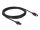 DeLOCK PoweredUSB Kabel Stecker 24 V zu 2 x 4 Pin Stecker 3 m für POS Drucker und Terminals